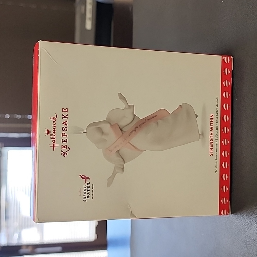 Hallmark Strength Within Susan G. Komen Angel Pink Ribbon Ornament NIB 2017